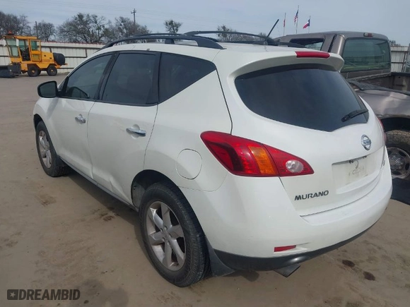 2009 Nissan Murano S with VIN JN8AZ18U69W012370, listed as a IAAI auction lot 41333790 with 186,798 mi miles. Bid and sale history available at carsss.com. Image 3.