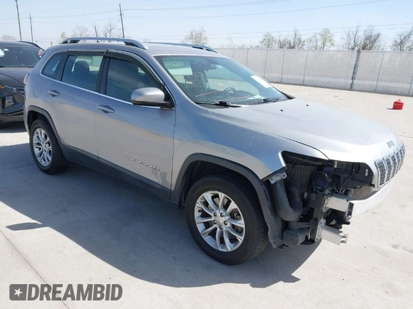 2019 Jeep Cherokee Latitude with VIN 1C4PJMCX4KD101856, listed as a IAAI auction lot 41828553 with 79,481 mi miles. Bid and sale history available at carsss.com. Image 1.