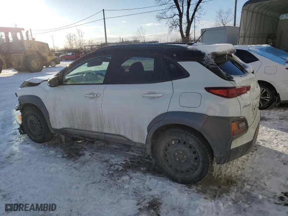 2021 Hyundai Kona Limited with VIN KM8K3CA55MU666423, listed as a Copart auction lot 43957695 with 63,819 mi miles and Salvage Title. Bid and sale history available at carsss.com. Image 2.