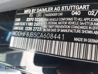 2012 Mercedes-Benz E 350 Luxury with VIN WDDHF8JB5CA608441, listed as a IAAI auction lot 42546402 with 141,359 mi miles and . Bid and sale history available at DreamBid. Image 9.