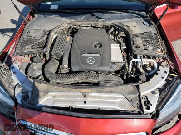 2018 Mercedes-Benz C 300 with VIN 55SWF4JB8JU279442, listed as a Copart auction lot 60338015 with 120,247 mi miles and Salvage title. Bid and sale history available at DreamBid. Image 11.