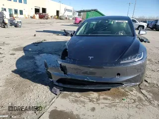 2025 Tesla Model 3 Long Range with VIN 5YJ3E1EA2SF932453, listed as a Copart auction lot 46695905 with 1,673 mi miles and Salvage Title. Bid and sale history available at carsss.com. Image 13.