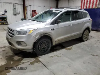 2018 Ford Escape Titanium with VIN 1FMCU9J95JUC62170, listed as a Copart auction lot 86991454 with 93,486 mi miles and Salvage title. Bid and sale history available at DreamBid. Image 1.