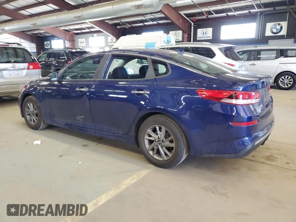 2019 Kia Optima LX with VIN 5XXGT4L38KG344857, listed as a Copart auction lot 48667805 with 78,365 mi miles and Salvage Title. Bid and sale history available at carsss.com. Image 2.