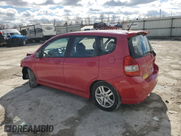 2008 Honda Fit Sport with VIN JHMGD38628S045663, listed as a Copart auction lot 48222545 with 148,236 mi miles and Salvage Title. Bid and sale history available at carsss.com. Image 2.