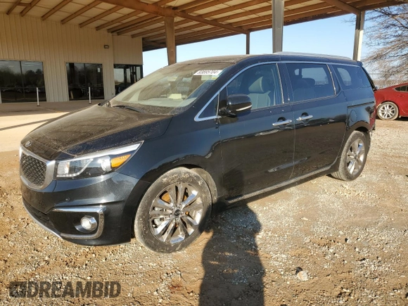 2016 Kia Sedona SX-L with VIN KNDME5C12G6186099, listed as a Copart auction lot 83895704 with 126,147 mi miles and Salvage Title. Bid and sale history available at carsss.com. Image 1.