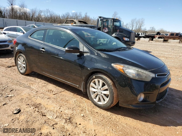 2016 Kia Forte Koup EX with VIN KNAFX6A88G5604743, listed as a Copart auction lot 47613395 with 153400 miles and Clean Title. Bid and sale history available at carsss.com. Image 4.