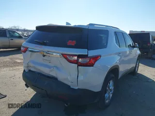 2018 Chevrolet Traverse LT Cloth z VIN 1GNERGKW9JJ214512, wystawiony jako IAAI lot #41397519 z przebiegiem 100 342 mil mil oraz . Historia ofert i sprzedaży dostępna na DreamBid. Obrazek 4.