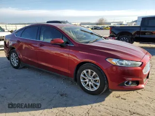2015 Ford Fusion S with VIN 3FA6P0G74FR252728, listed as a Copart auction lot 87266184 with 91,695 mi miles and Salvage Title. Bid and sale history available at carsss.com. Image 4.