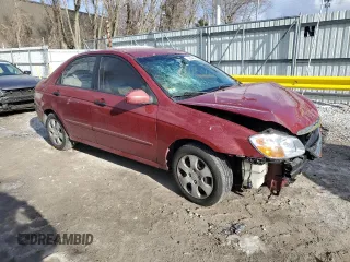 2009 Kia Spectra SX with VIN KNAFE222495661159, listed as a Copart auction lot 42604295 with 123,934 mi miles and Salvage Title. Bid and sale history available at carsss.com. Image 4.