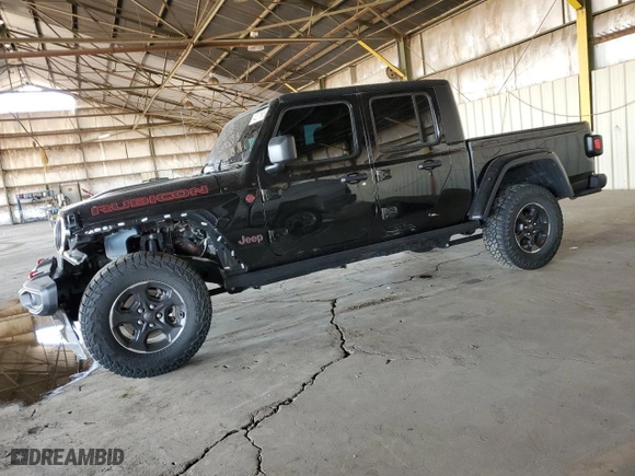 2023 Jeep Gladiator Rubicon with VIN 1C6JJTBG4PL582956, listed as a Copart auction lot 45237665 with 22,797 mi miles and Salvage Title. Bid and sale history available at carsss.com. Image 1.