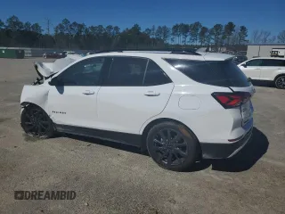 2024 Chevrolet Equinox RS with VIN 3GNAXMEG0RL101656, listed as a Copart auction lot 49291795 with Not provided miles and Salvage title. Bid and sale history available at DreamBid. Image 2.