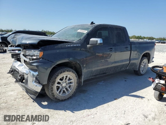 2020 Chevrolet Silverado 1500 LT with VIN 1GCRYDED6LZ113552, listed as a Copart auction lot 48666605 with 77,651 mi miles and Salvage Title. Bid and sale history available at carsss.com. Image 1.