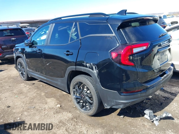 2023 GMC Terrain SLE with VIN 3GKALTEGXPL163159, listed as a IAAI auction lot 41649662 with 71,997 mi miles. Bid and sale history available at carsss.com. Image 3.