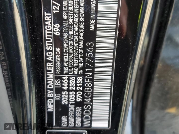 2015 Mercedes-Benz CLA 250 with VIN WDDSJ4GB8FN177563, listed as a Copart auction lot 67864623 with 81,481 mi miles and . Bid and sale history available at DreamBid. Image 12.