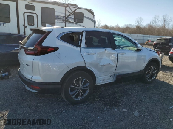 2021 Honda CR-V EX with VIN 2HKRW2H52MH658655, listed as a Copart auction lot 48347985 with 32,272 mi miles and Salvage Title. Bid and sale history available at carsss.com. Image 3.