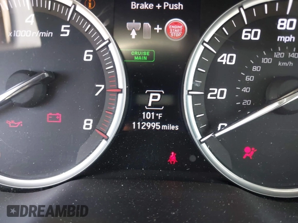 2014 Acura MDX Tech Pkg with VIN 5FRYD3H44EB020470, listed as a IAAI auction lot 40804069 with 112,995 mi miles. Bid and sale history available at carsss.com. Image 16.
