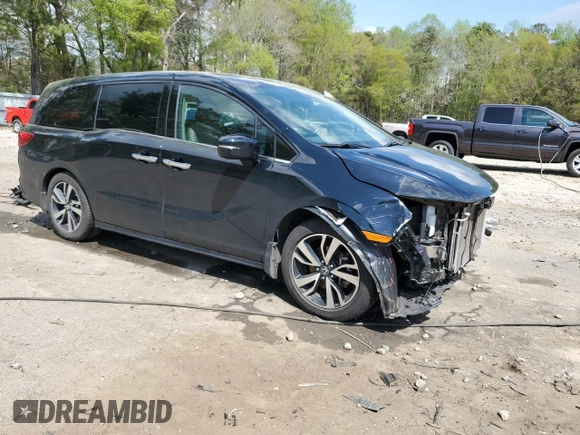 2018 Honda Odyssey Elite with VIN 5FNRL6H98JB068893, listed as a Copart auction lot 50985115 with 83,627 mi miles and Salvage Title. Bid and sale history available at carsss.com. Image 4.