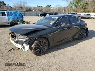 2024 Lexus IS with VIN JTHBZ1B23R5072702, listed as a Copart auction lot 46640845 with 15,412 mi miles and Salvage Title. Bid and sale history available at carsss.com. Image 1.
