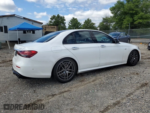 2022 Mercedes-Benz E 53 AMG with VIN W1KZF6BB4NB044009, listed as a Copart auction lot 66966694 with 31,922 mi miles and Salvage Title. Bid and sale history available at DreamBid. Image 3.