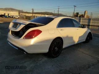 2016 Mercedes-Benz S-Class AMG S 63 with VIN WDDUG7JB2GA237685, listed as a Copart auction lot 36030283 with 0 mi miles. Bid and sale history available at carsss.com. Image 3.