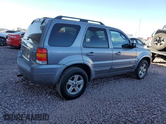 2007 Ford Escape Hybrid with VIN 1FMCU49H77KB68259, listed as a Copart auction lot 88814485 with 159,158 mi miles and Clean Title. Bid and sale history available at carsss.com. Image 3.