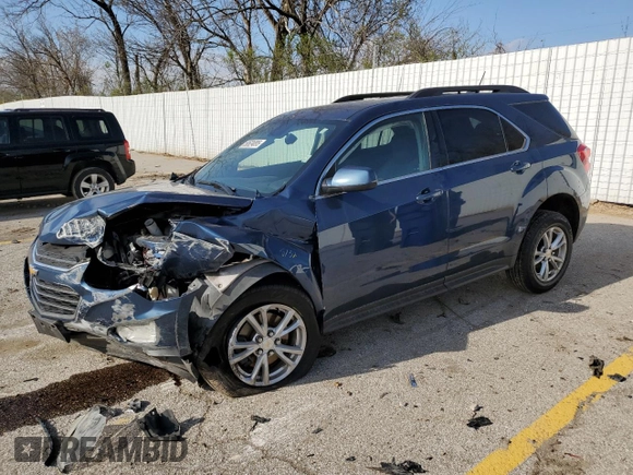 2017 Chevrolet Equinox LT with VIN 2GNALCEK9H6149816, listed as a Copart auction lot 50624095 with 135,564 mi miles and Salvage Title. Bid and sale history available at carsss.com. Image 1.