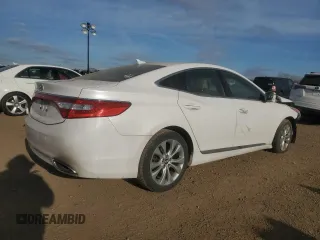 2013 Hyundai Azera with VIN KMHFG4JG7DA320596, listed as a Copart auction lot 82573004 with 137,699 mi miles and Salvage Title. Bid and sale history available at carsss.com. Image 3.