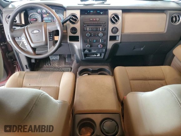 2010 Ford F-150 XL with VIN 1FTFX1CV0AFA82944, listed as a Copart auction lot 62912345 with 104,967 mi miles and Salvage title. Bid and sale history available at DreamBid. Image 8.