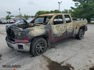 2014 GMC Sierra 1500 SLT with VIN 1GTV2VEC2EZ203927, listed as a Copart auction lot 64174994 with 0 mi miles and Salvage Title. Bid and sale history available at carsss.com. Image 1.