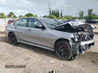 2024 BMW 3 Series M340i with VIN 3MW49FS08R8E37154, listed as a Copart auction lot 65490464 with 7,494 mi miles and Salvage Title. Bid and sale history available at carsss.com. Image 4.