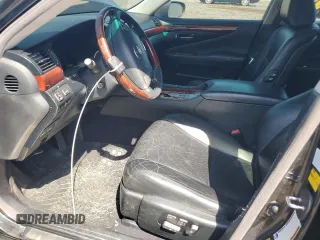 2009 Lexus LS 460 with VIN JTHCL46F695002146, listed as a Copart auction lot 53454775 with Not Provided miles and Salvage Title. Bid and sale history available at DreamBid. Image 7.