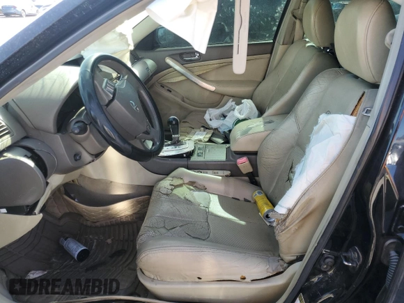 2005 Infiniti G35 z VIN JNKCV51E25M204500, wystawiony jako Copart lot #54268805 z przebiegiem Nie podano mil oraz Szkoda całkowita • Salvage title. Historia ofert i sprzedaży dostępna na DreamBid. Obrazek 7.