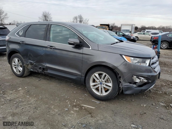2017 Ford Edge SEL with VIN 2FMPK4J98HBC35264, listed as a Copart auction lot 45800055 with 46,378 mi miles and Salvage Title. Bid and sale history available at carsss.com. Image 4.