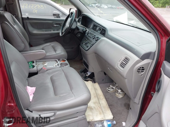 2002 Honda Odyssey EX-L z VIN 2HKRL18092H572036, wystawiony jako IAAI lot #42122713 z przebiegiem Nie podano mil oraz . Historia ofert i sprzedaży dostępna na DreamBid. Obrazek 5.