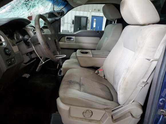 2009 Ford F-150 with VIN 1FTPF14V39KB74154, listed as a Copart auction lot 55580845 with 123,487 mi miles and Salvage title. Bid and sale history available at DreamBid. Image 7.