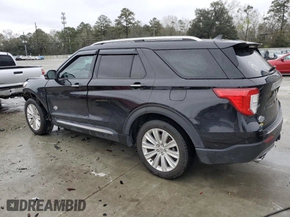 2023 Ford Explorer King Ranch with VIN 1FM5K7LC9PGB90571, listed as a Copart auction lot 47583725 with 34,409 mi miles and Salvage Title. Bid and sale history available at carsss.com. Image 2.
