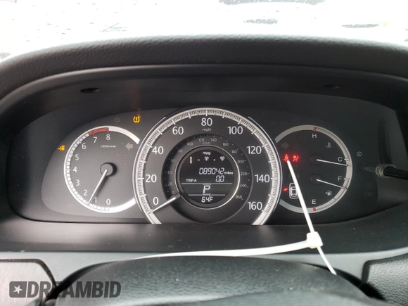 2013 Honda Accord EX-L with VIN 1HGCR2F82DA071858, listed as a Copart auction lot 55749865 with 89,042 mi miles and Salvage Title. Bid and sale history available at DreamBid. Image 9.