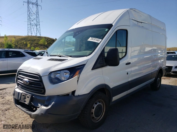 2018 Ford Transit Van with VIN 1FTYR2XM4JKA85105, listed as a Copart auction lot 84306614 with 125,511 mi miles and Salvage Title. Bid and sale history available at carsss.com. Image 1.