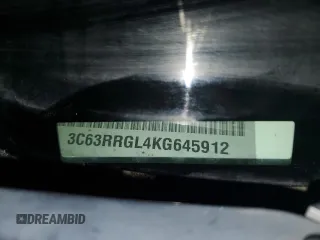 2019 Ram 3500 Tradesman z VIN 3C63RRGL4KG645912, wystawiony jako Copart lot #47485455 z przebiegiem 173 084 mil mil oraz Szkoda całkowita • Salvage title. Historia ofert i sprzedaży dostępna na DreamBid. Obrazek 12.