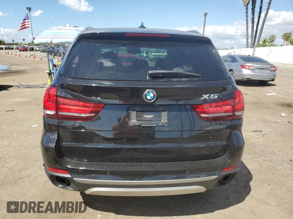 2017 BMW X5 sDrive35i with VIN 5UXKR2C39H0X03686, listed as a Copart auction lot 51159185 with 84,244 mi miles and Salvage Title. Bid and sale history available at carsss.com. Image 6.