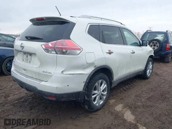 2016 Nissan Rogue SL with VIN 5N1AT2MV8GC810347, listed as a IAAI auction lot 41654575 with 102,662 mi miles and . Bid and sale history available at DreamBid. Image 4.