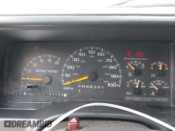 1998 Chevrolet Tahoe z VIN 1GNEK13R4WJ346417, wystawiony jako IAAI lot #41390436 z przebiegiem 184 094 mil mil oraz . Historia ofert i sprzedaży dostępna na DreamBid. Obrazek 7.