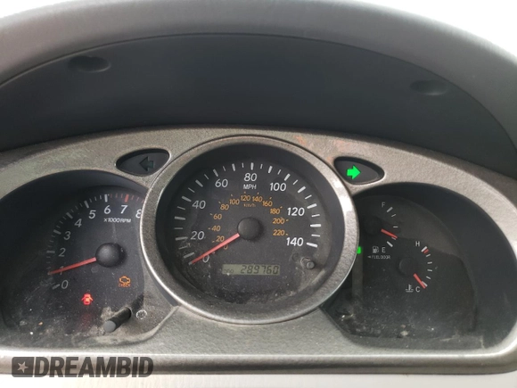 2002 Toyota Highlander with VIN JTEGD21A620034092, listed as a Copart auction lot 59693104 with 289,760 mi miles and Salvage title. Bid and sale history available at DreamBid. Image 9.