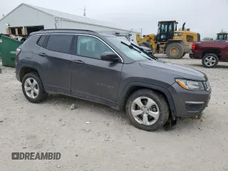 2018 Jeep Compass Latitude with VIN 3C4NJCBB8JT287353, listed as a Copart auction lot 56069635 with 92,719 mi miles and Salvage title. Bid and sale history available at DreamBid. Image 4.
