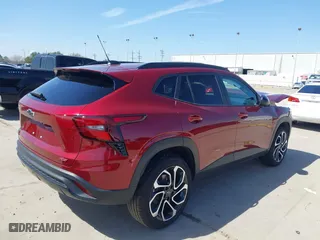 2025 Chevrolet Trax 2RS with VIN KL77LJEP7SC134911, listed as a IAAI auction lot 41714820 with 2,201 mi miles. Bid and sale history available at carsss.com. Image 4.