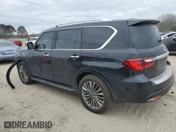 2018 Infiniti QX80 with VIN JN8AZ2NF3J9660053, listed as a Copart auction lot 47475485 with 158,911 mi miles and Clean Title. Bid and sale history available at DreamBid. Image 2.