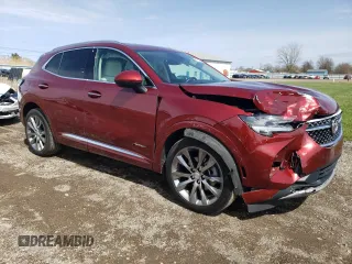 2021 Buick Envision Avenir with VIN LRBFZSR42MD141943, listed as a Copart auction lot 51734955 with 25,818 mi miles and Salvage Title. Bid and sale history available at carsss.com. Image 4.