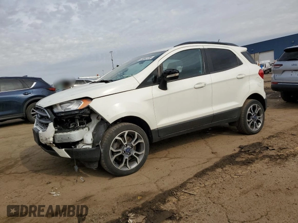 2018 Ford EcoSport SE with VIN MAJ6P1UL9JC238189, listed as a Copart auction lot 49892735 with 73,143 mi miles and Salvage Title. Bid and sale history available at carsss.com. Image 1.