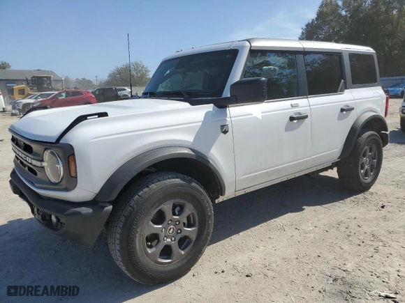 2023 Ford Bronco with VIN 1FMEE5BP5PLB86704, listed as a Copart auction lot 43146535 with 52,044 mi miles and Non Repairable. Bid and sale history available at carsss.com. Image 1.